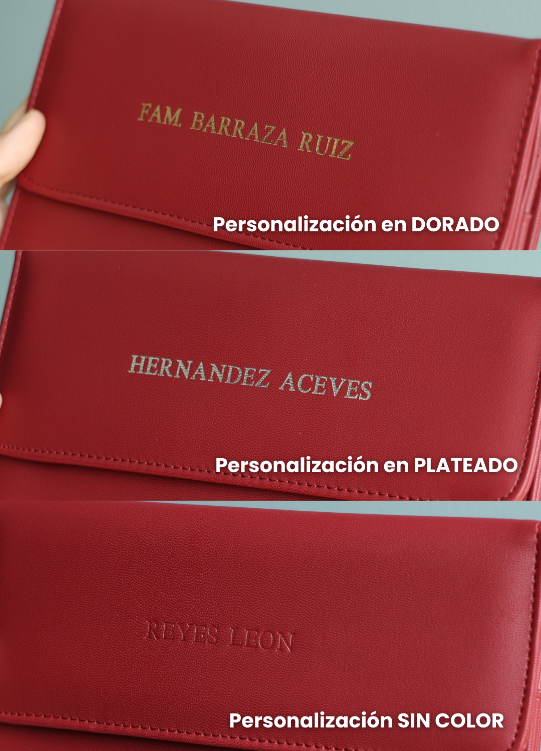 Portapasaporte Familiar para 4 Personas