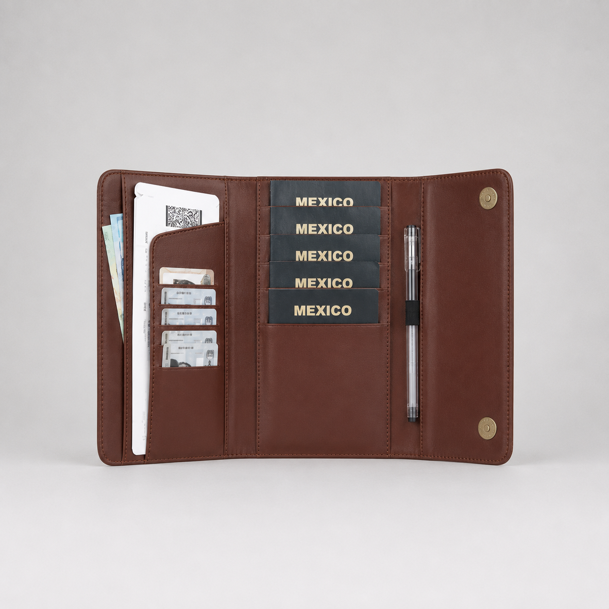 Portapasaporte Familiar para 5 Personas