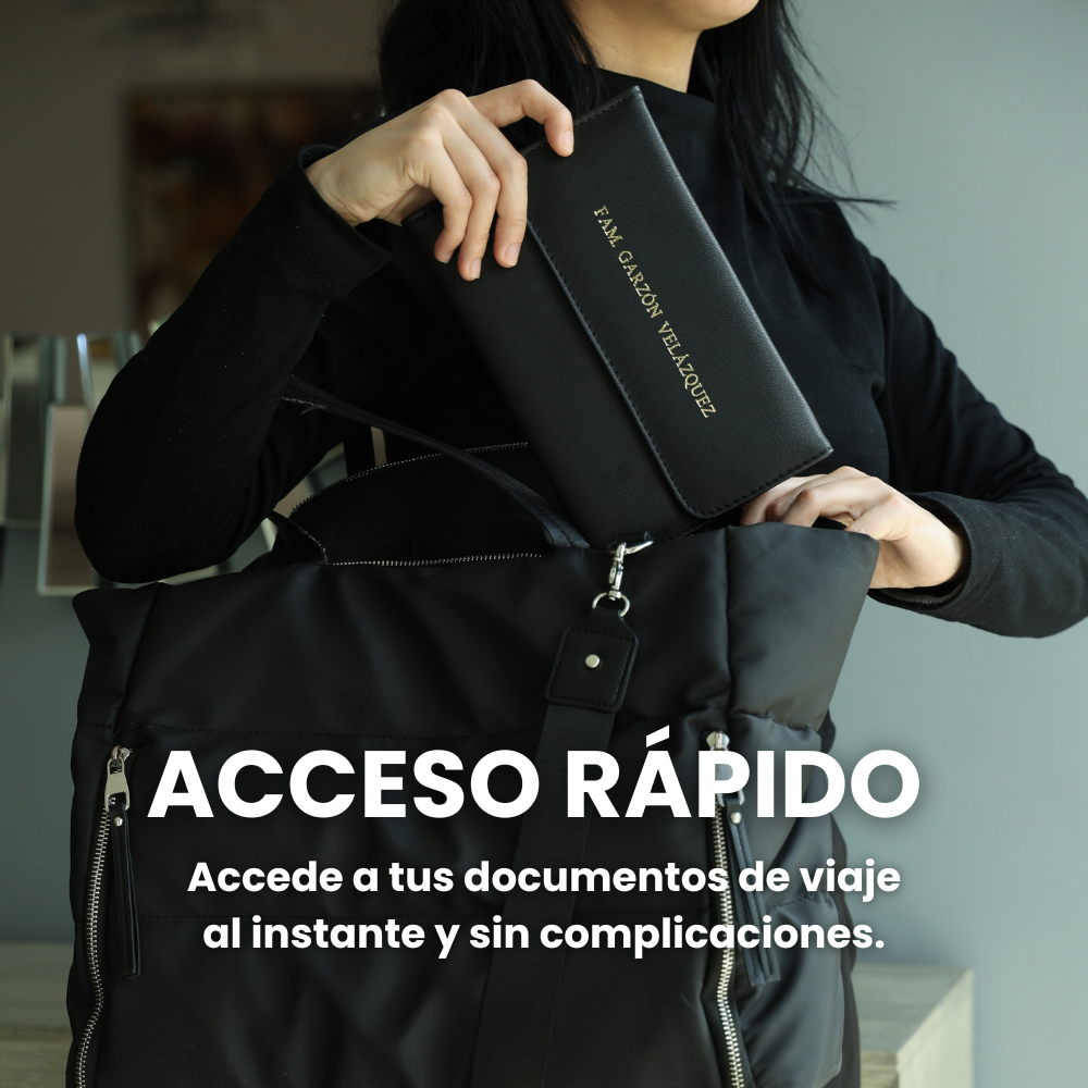 Portapasaporte Familiar para 4 Personas