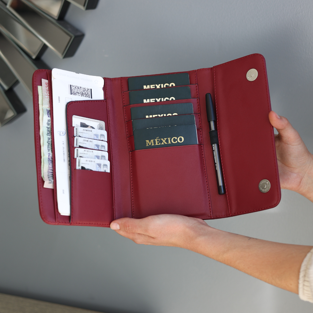 Portapasaporte Familiar para 5 Personas