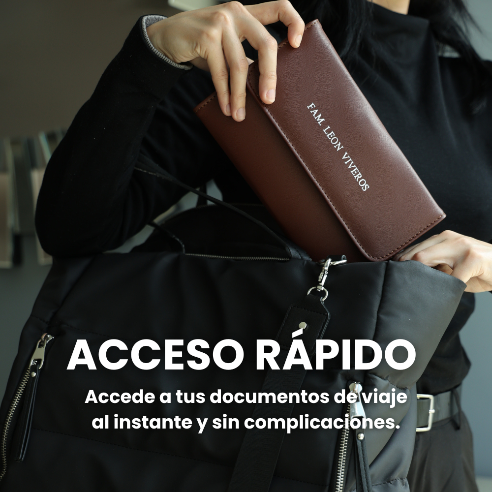 Portapasaporte Familiar para 5 Personas