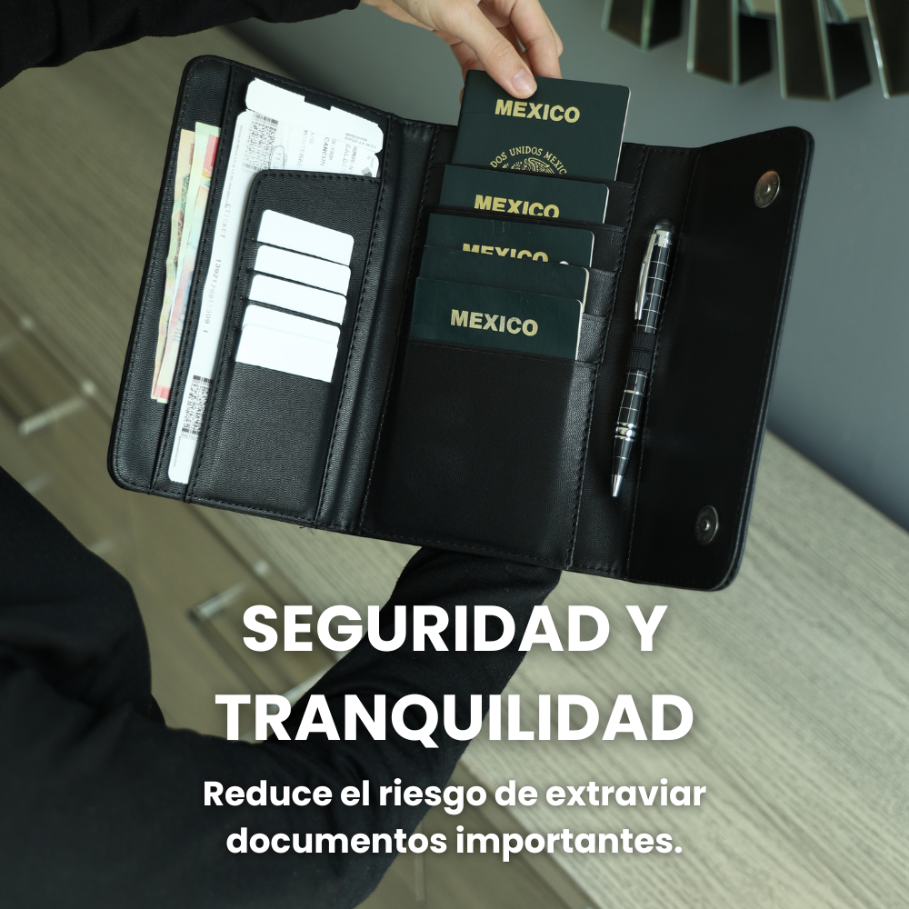 Portapasaporte Familiar para 5 Personas