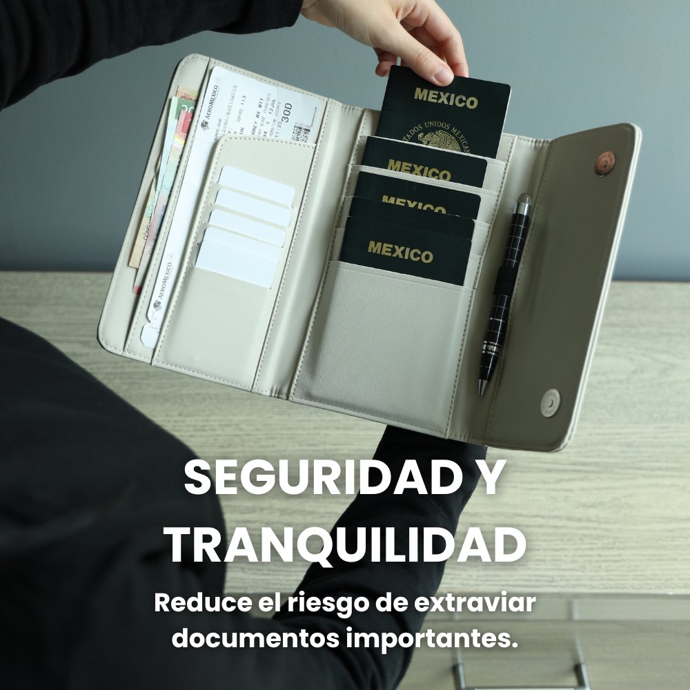 Portapasaporte Familiar para 5 Personas