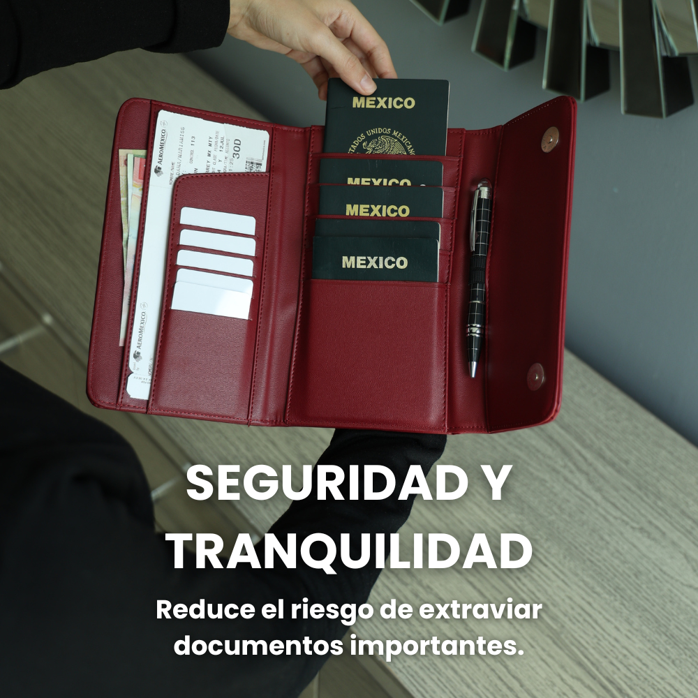 Portapasaporte Familiar para 5 Personas
