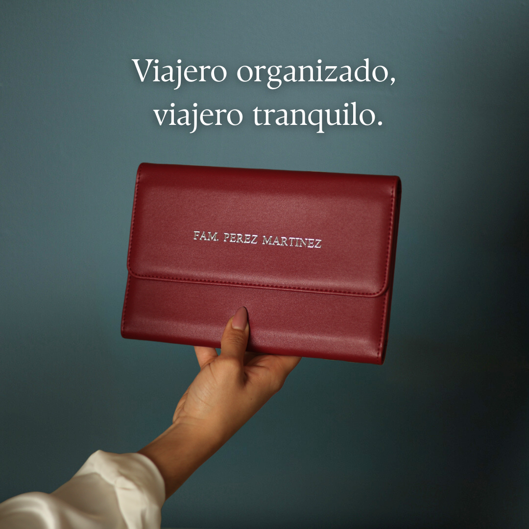 Portapasaporte Familiar para 4 Personas