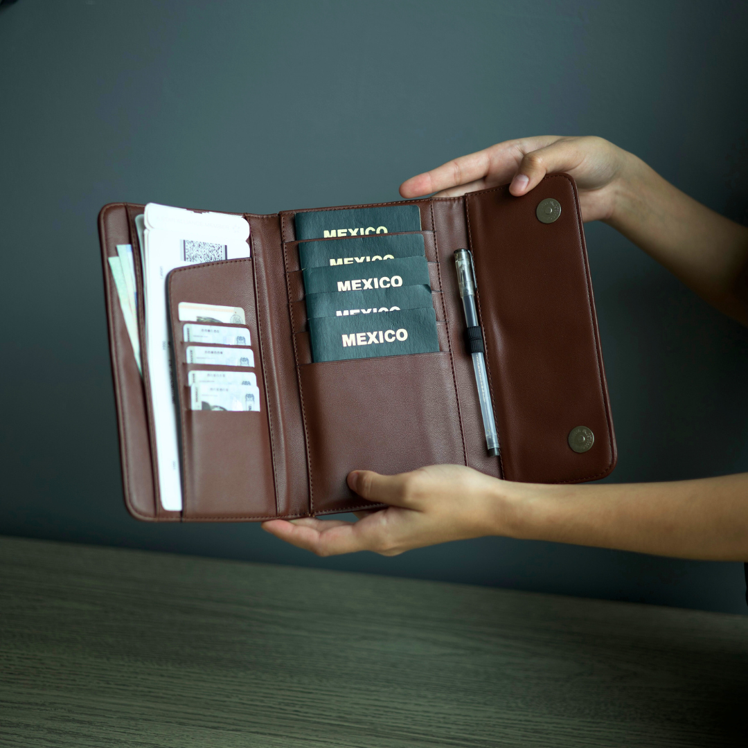 Portapasaporte Familiar para 5 Personas