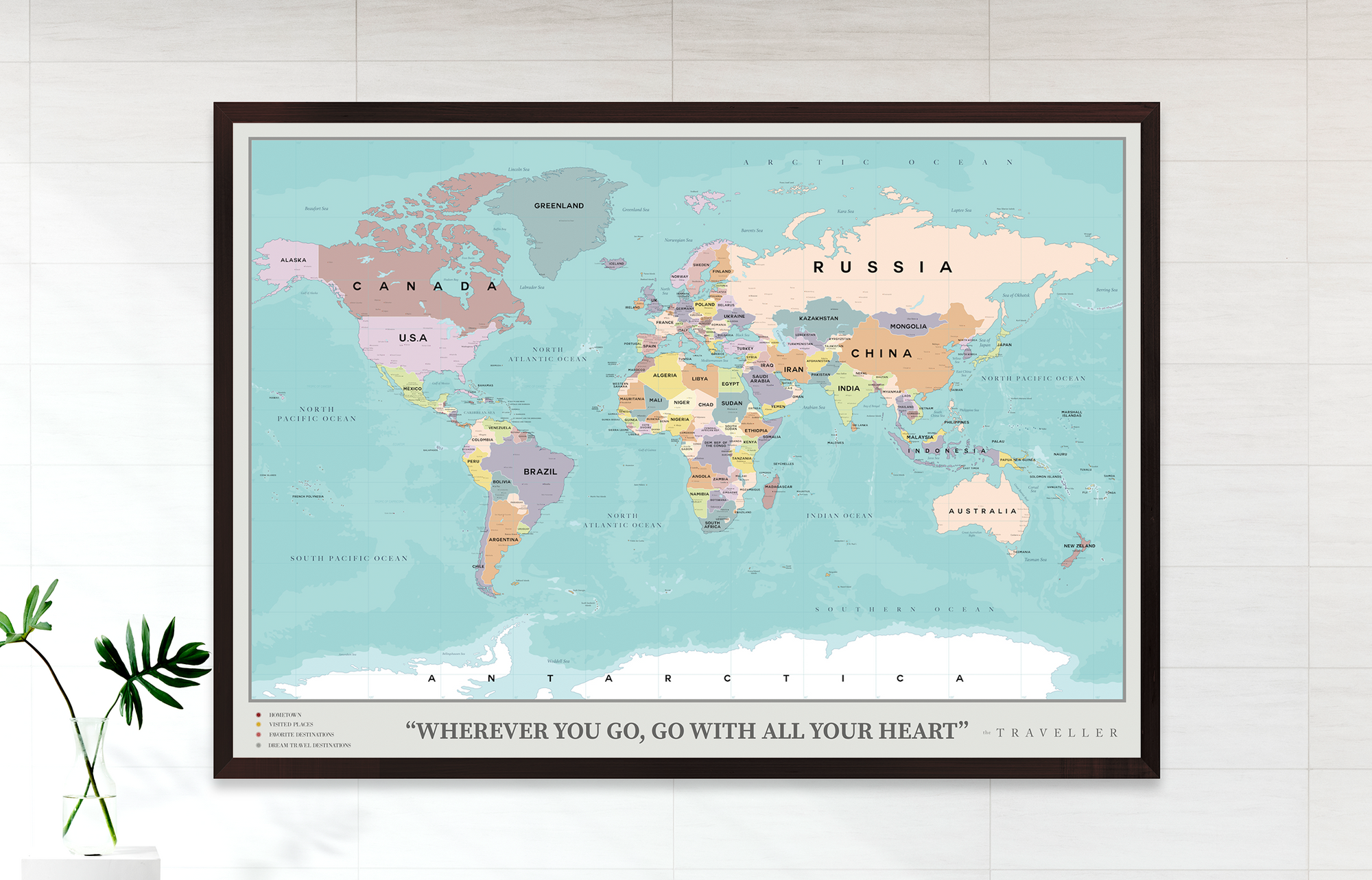 Mapa del mundo (70x49cm)