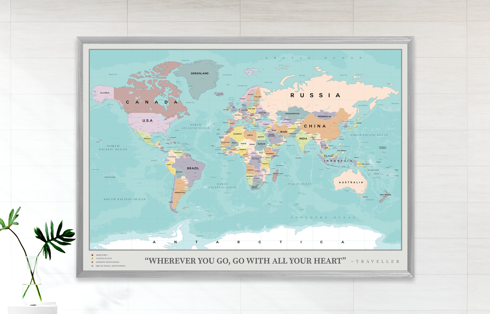 Mapa del mundo (100x70cm)