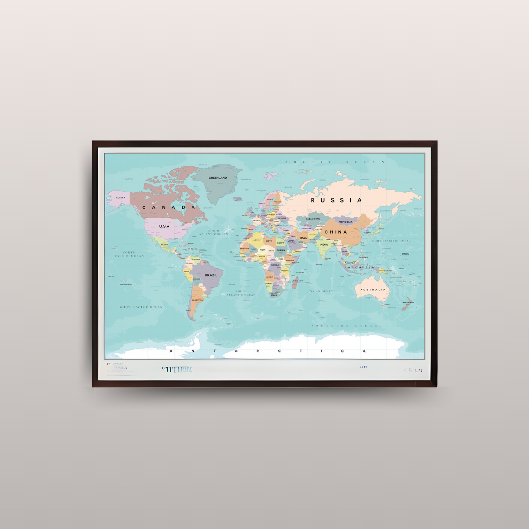 Mapa del mundo (70x49cm)