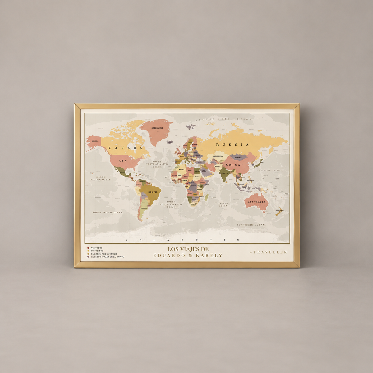 Mapa del mundo (100x70cm)