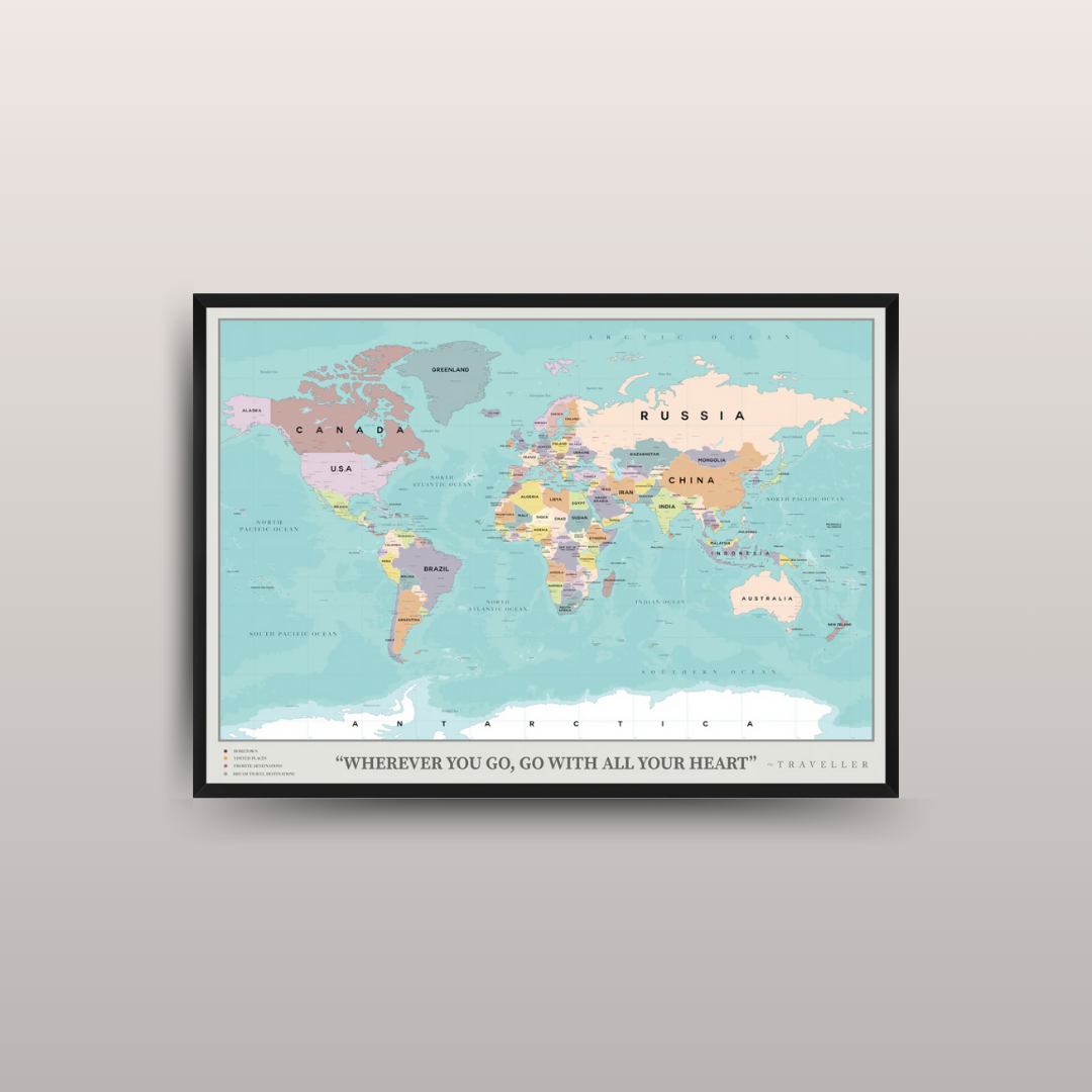 Mapa del mundo (70x49cm)