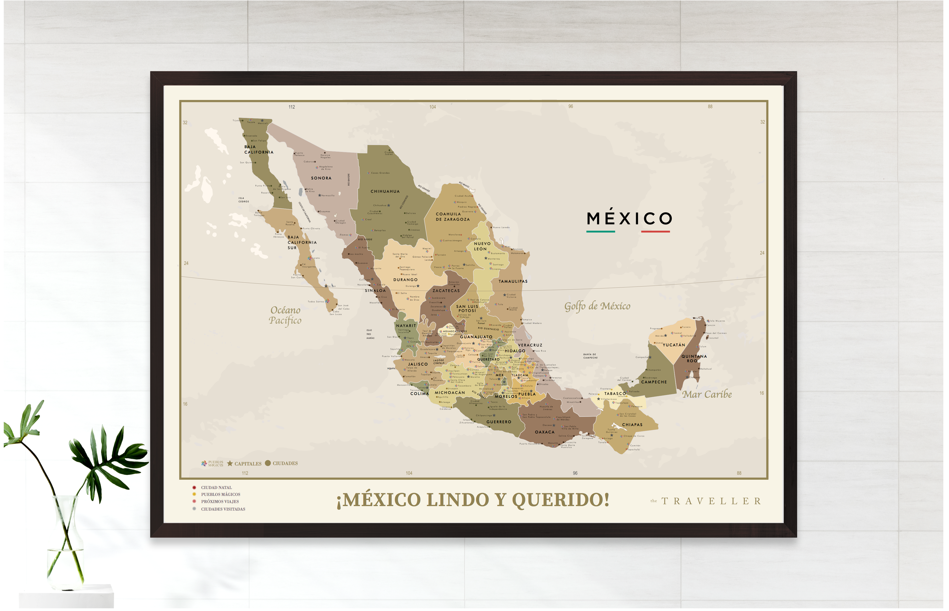 Mapas de México (90x63cm)