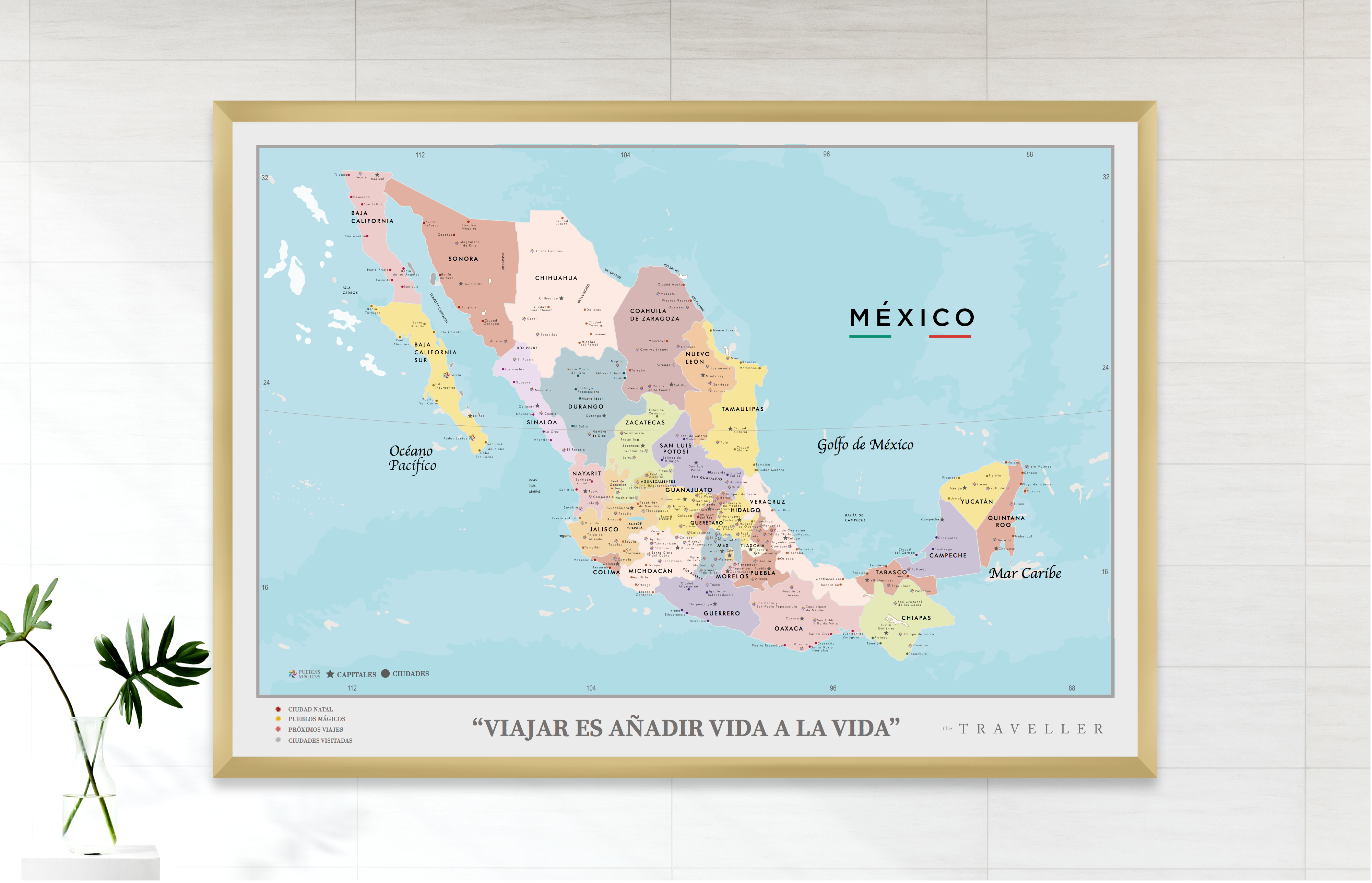 Mapas de México (70x49cm)