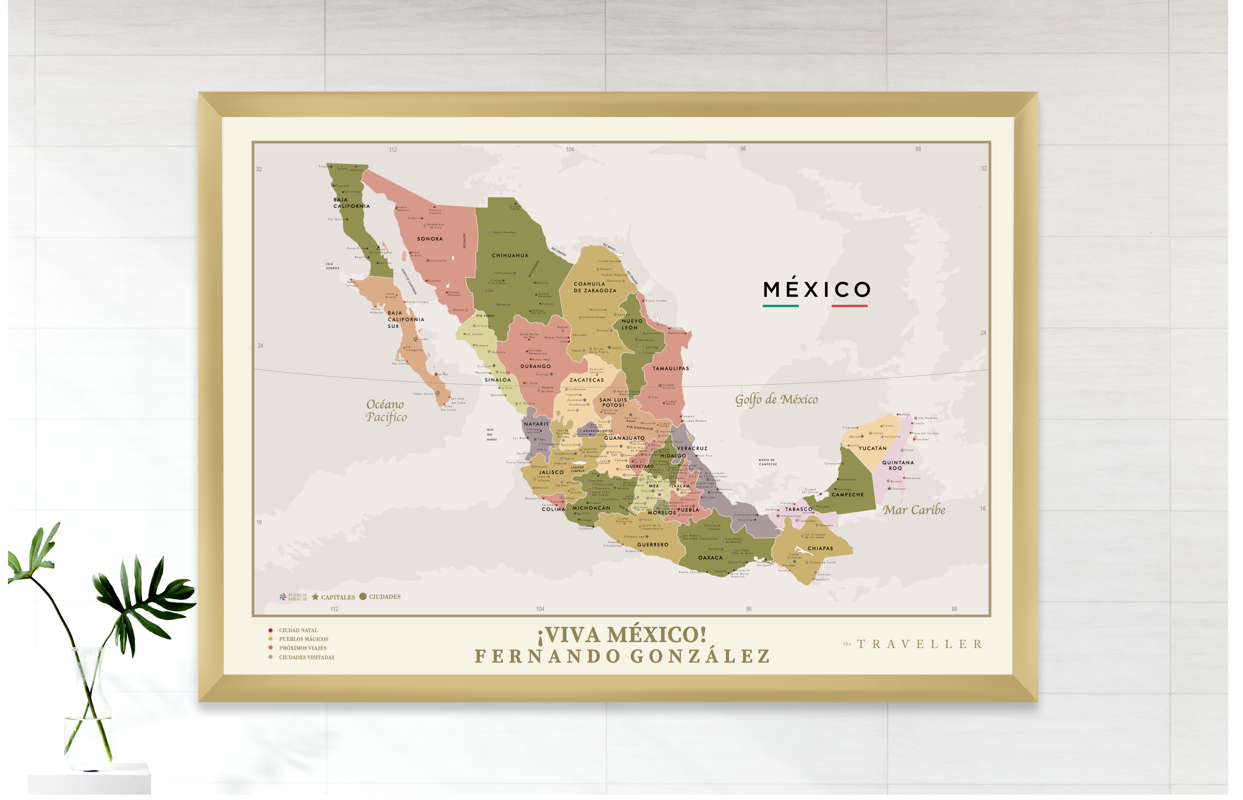 Mapas de México (70x49cm)