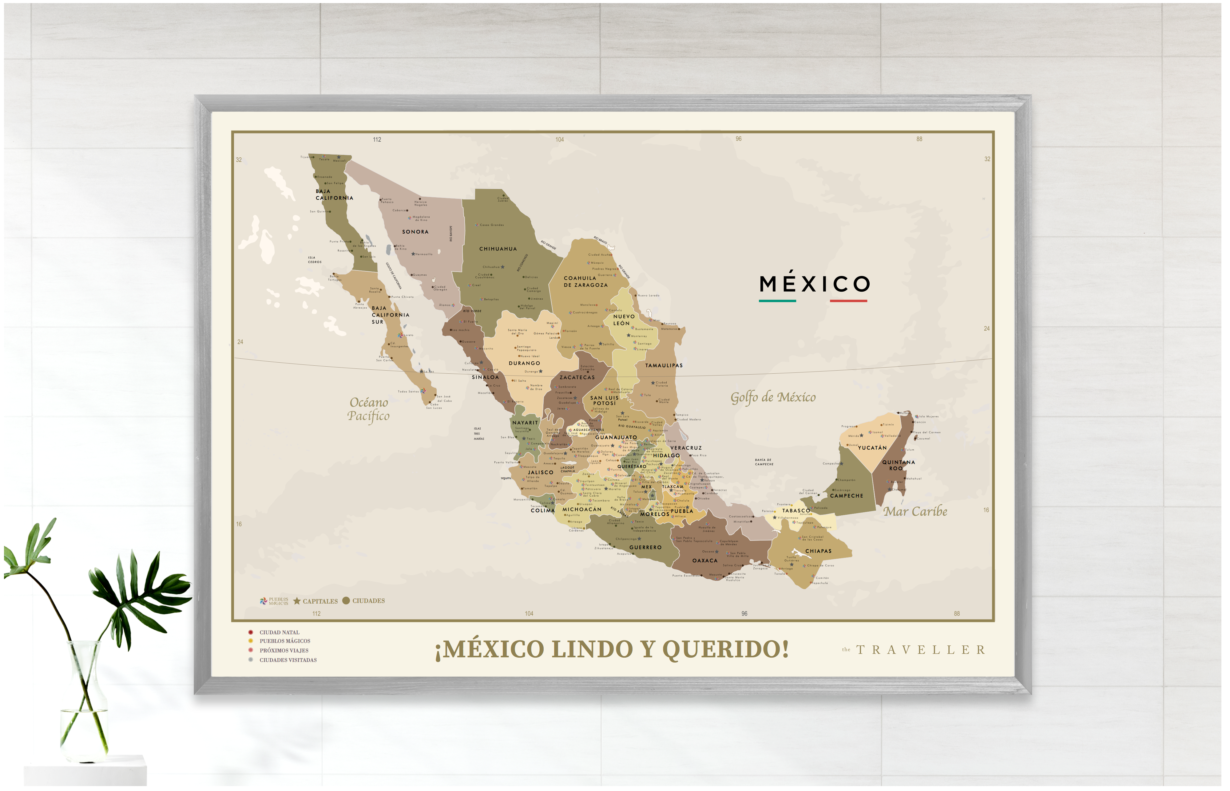Mapas de México (70x49cm)