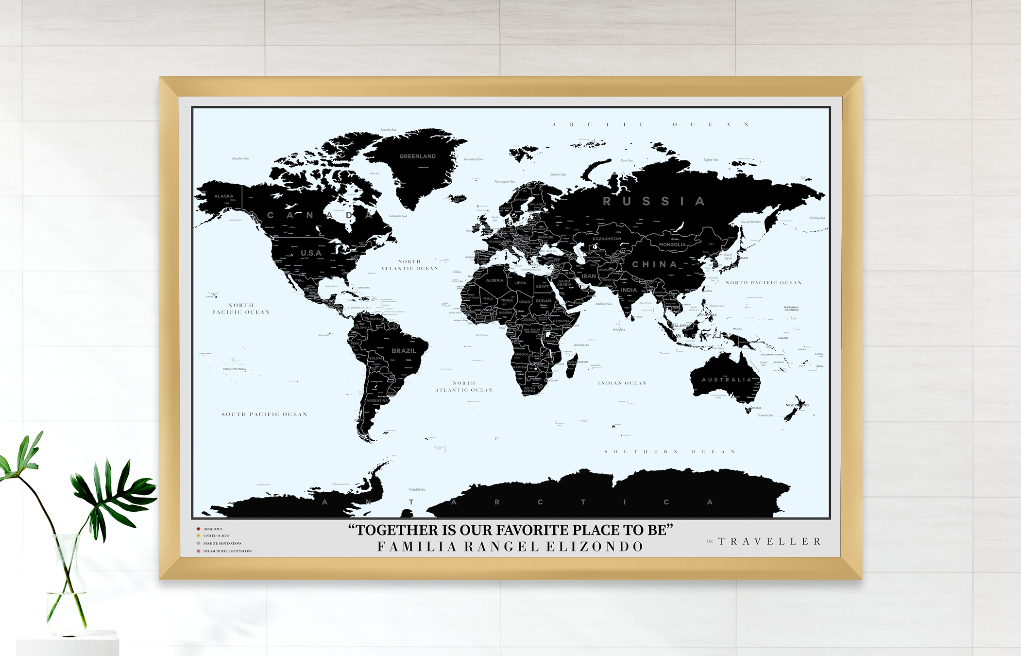 Mapa del mundo (100x70cm)