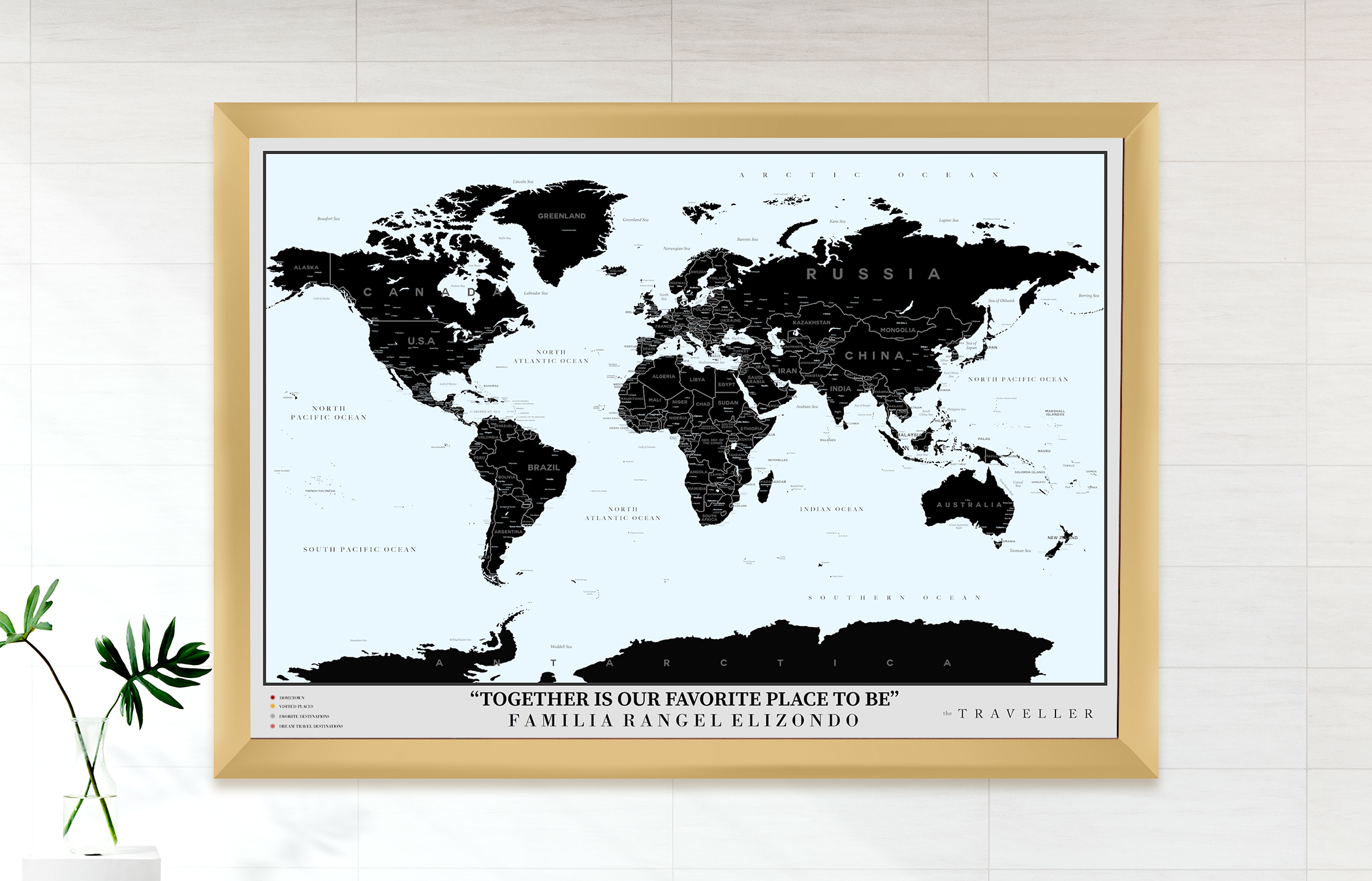 Mapa del mundo (90x63cm)