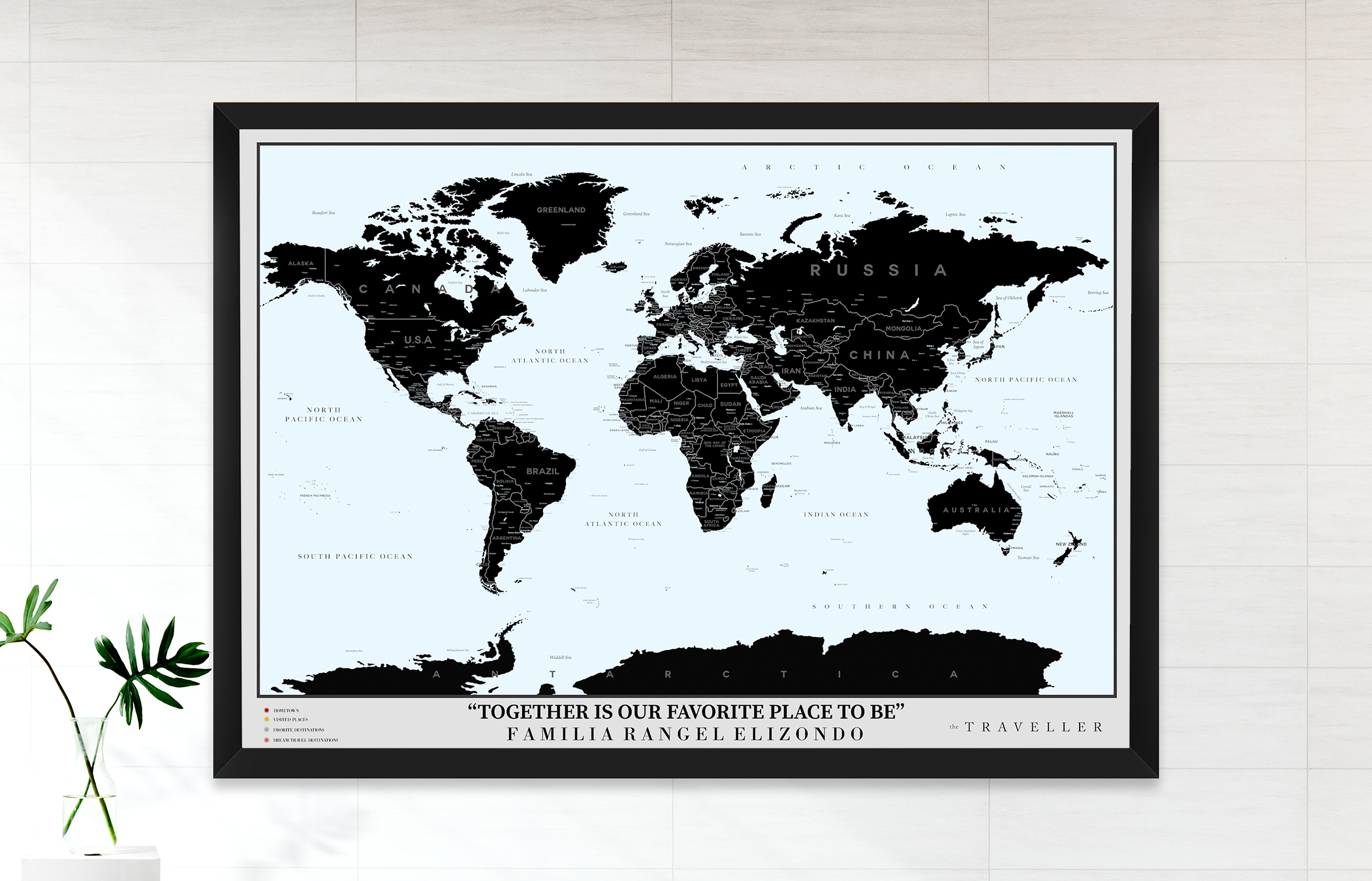 Mapa del mundo (90x63cm)