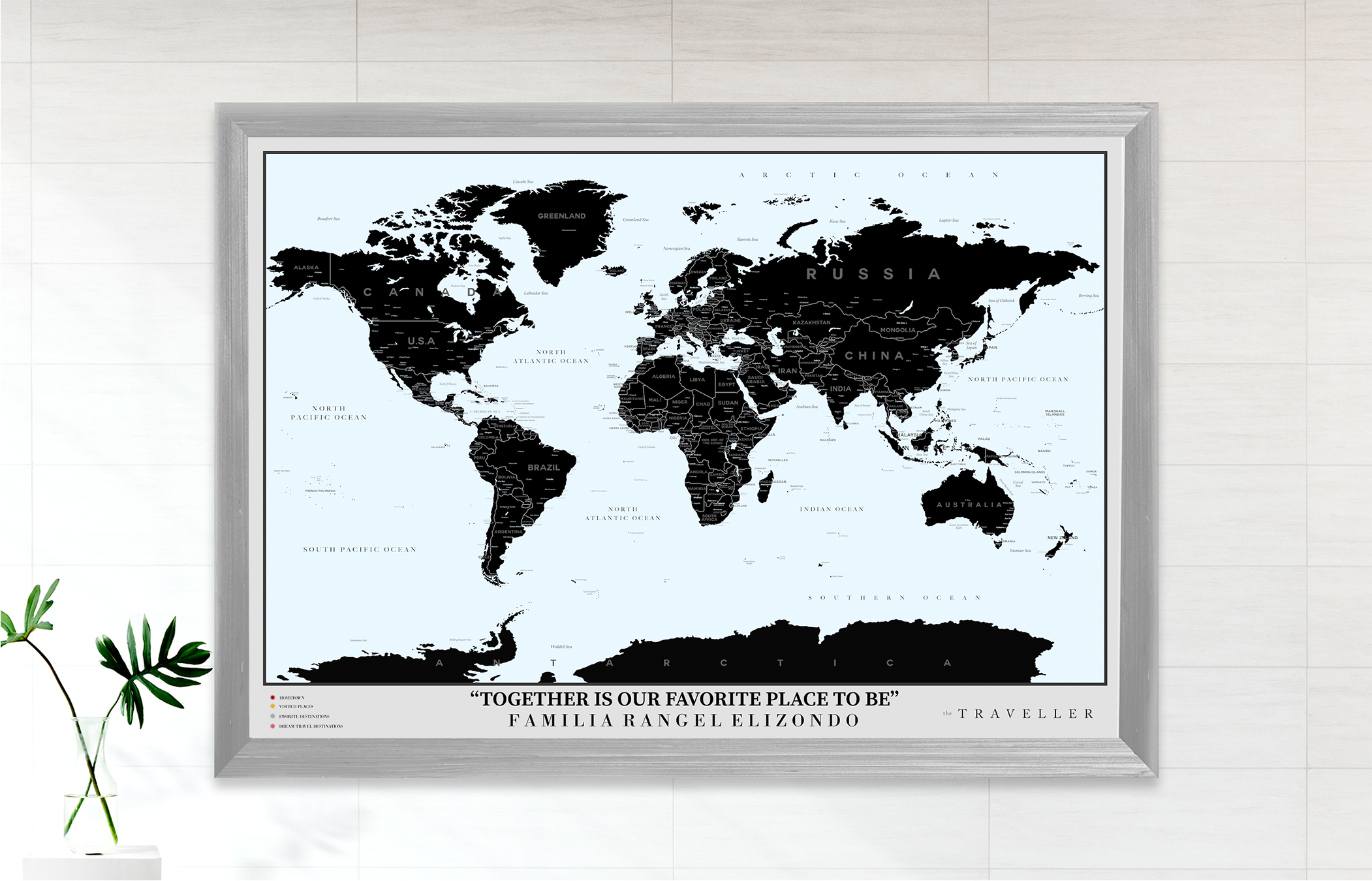 Mapa del mundo (70x49cm)