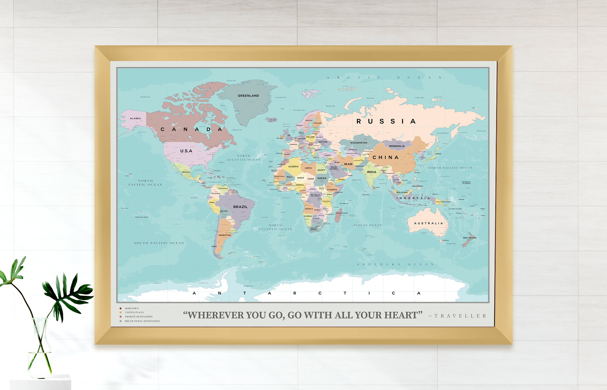 Mapa del mundo (90x63cm)