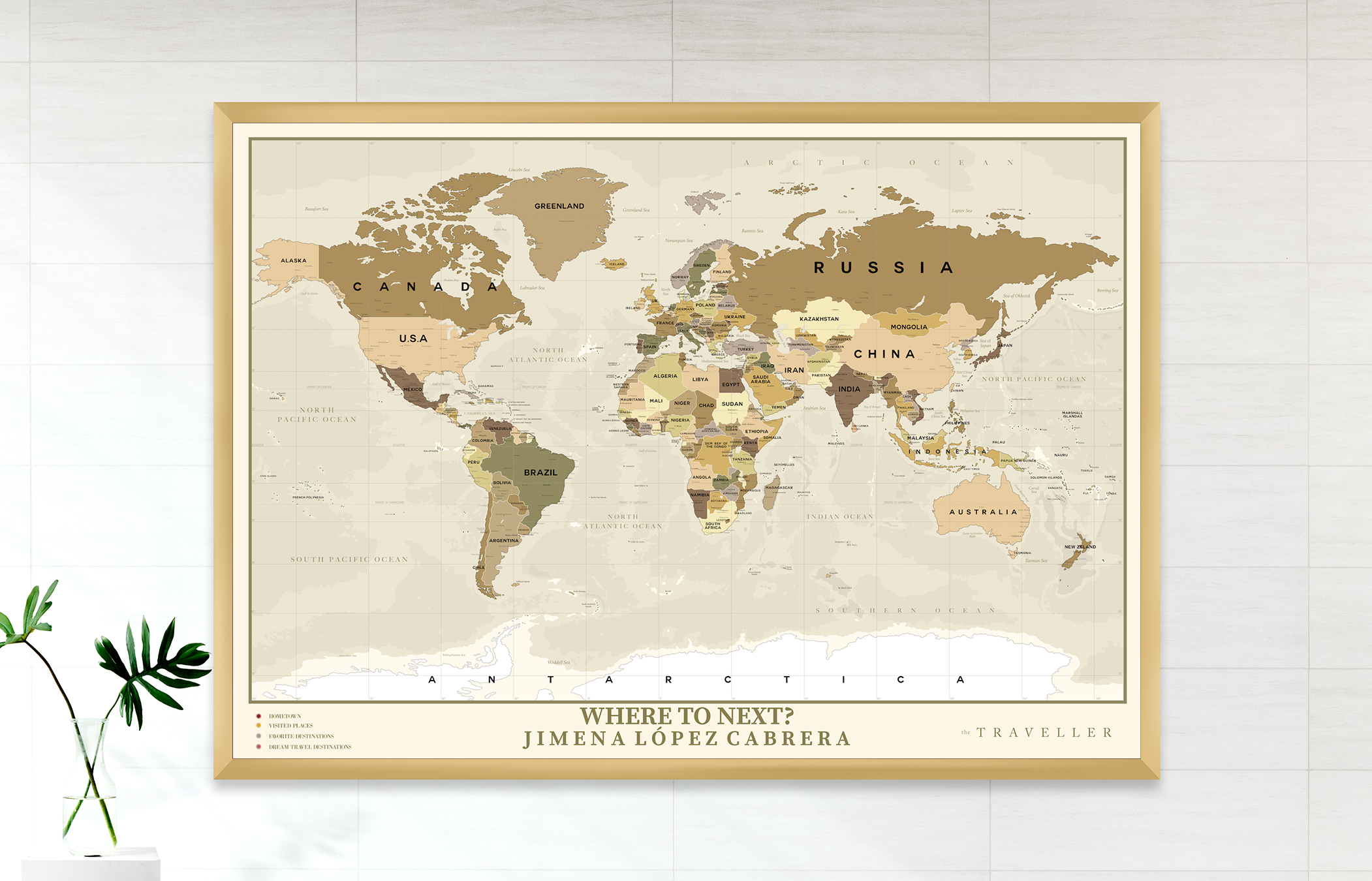 Mapa del mundo (90x63cm)