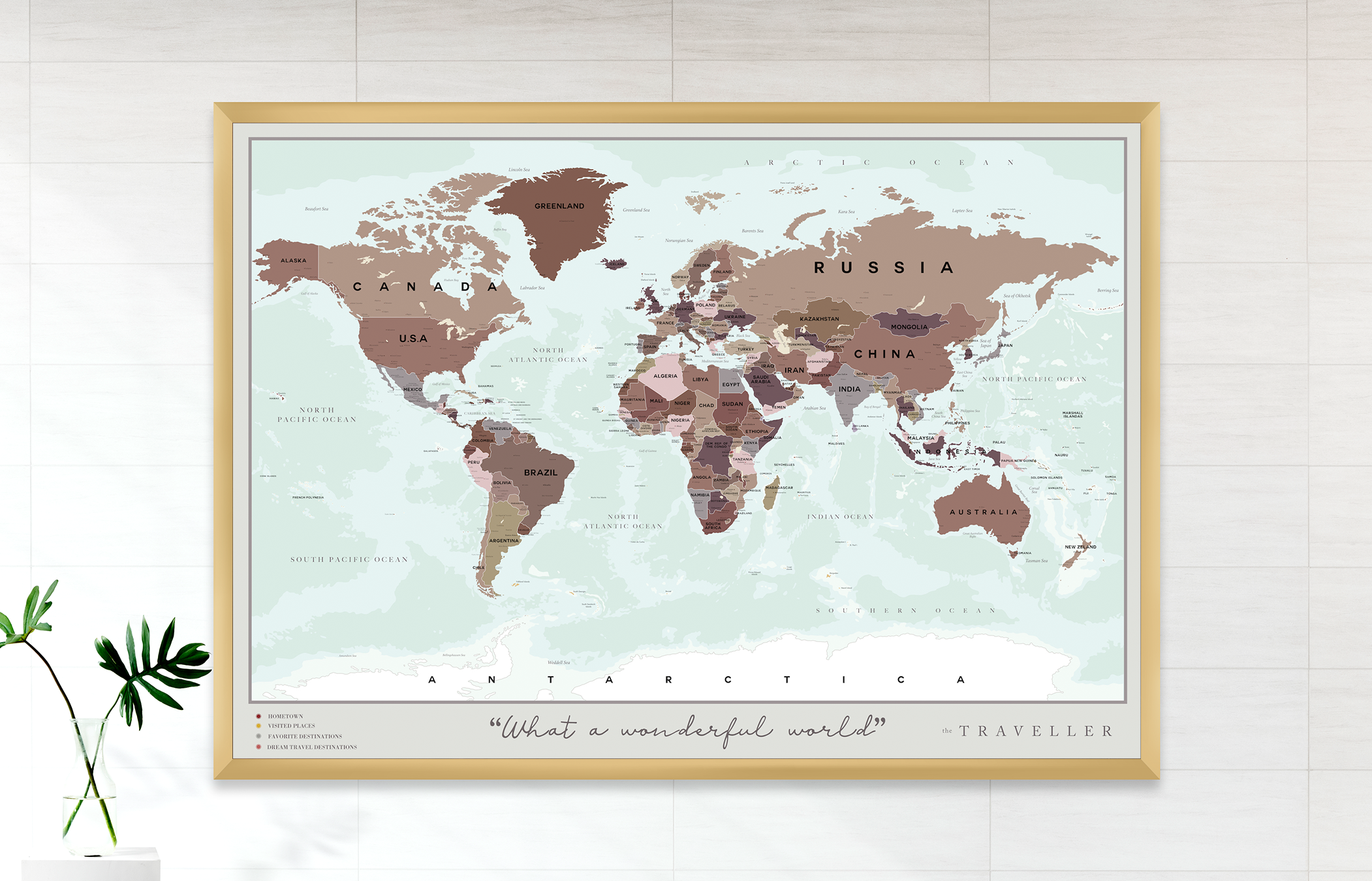 Mapa del mundo (70x49cm)