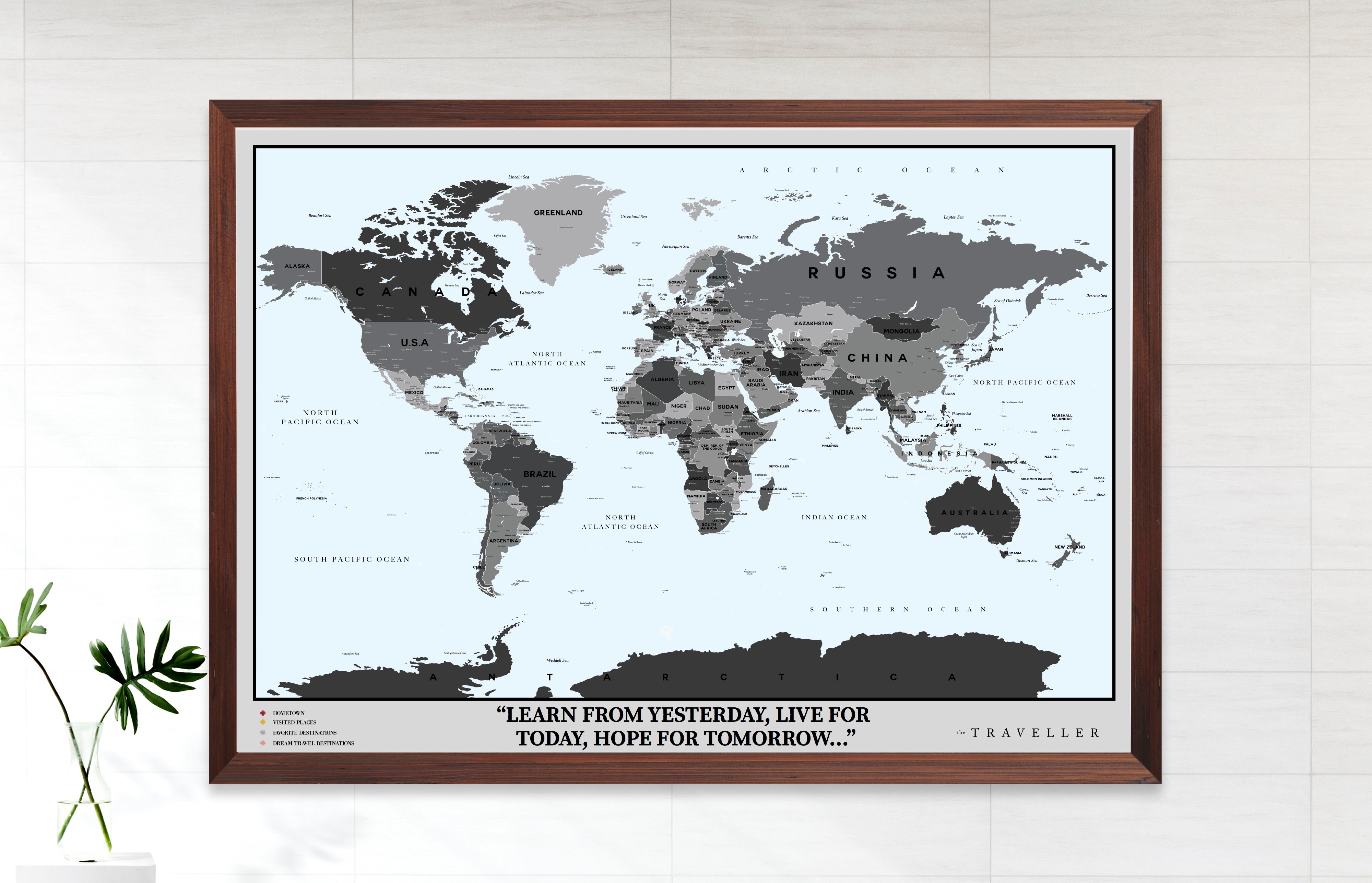 Mapa del mundo (90x63cm)