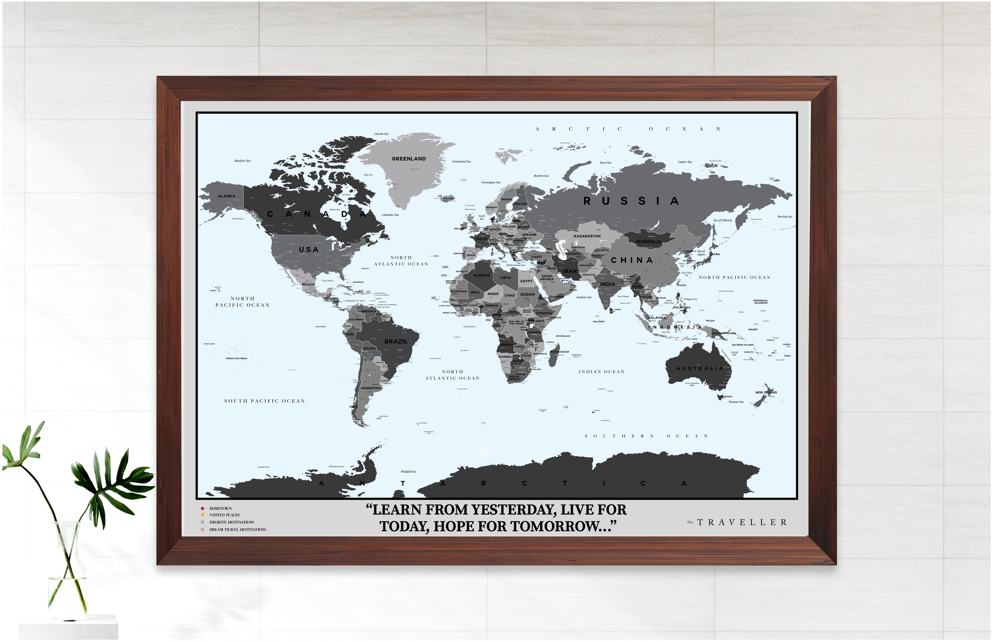 Mapa del mundo (90x63cm)