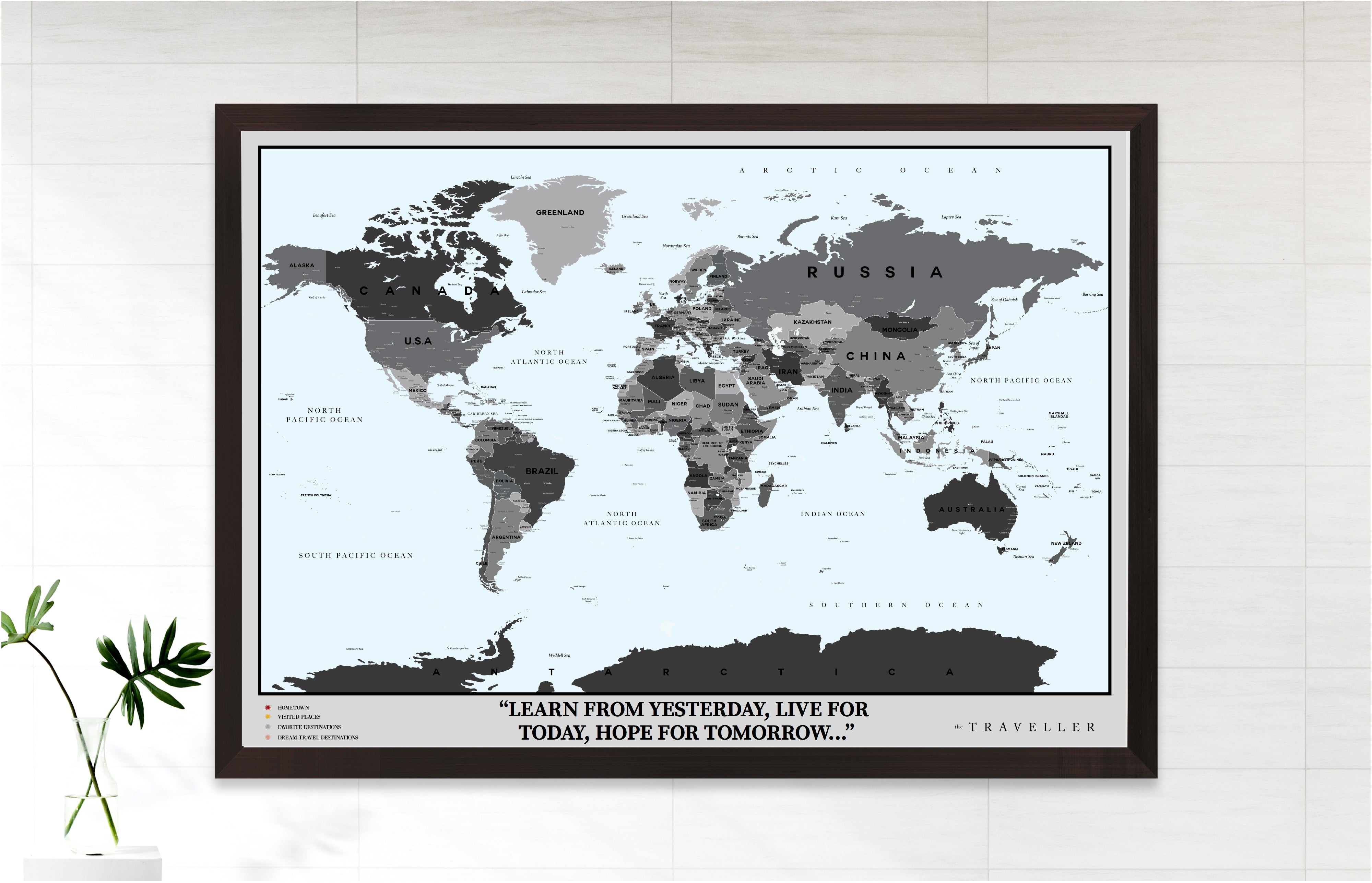 Mapa del mundo (90x63cm)