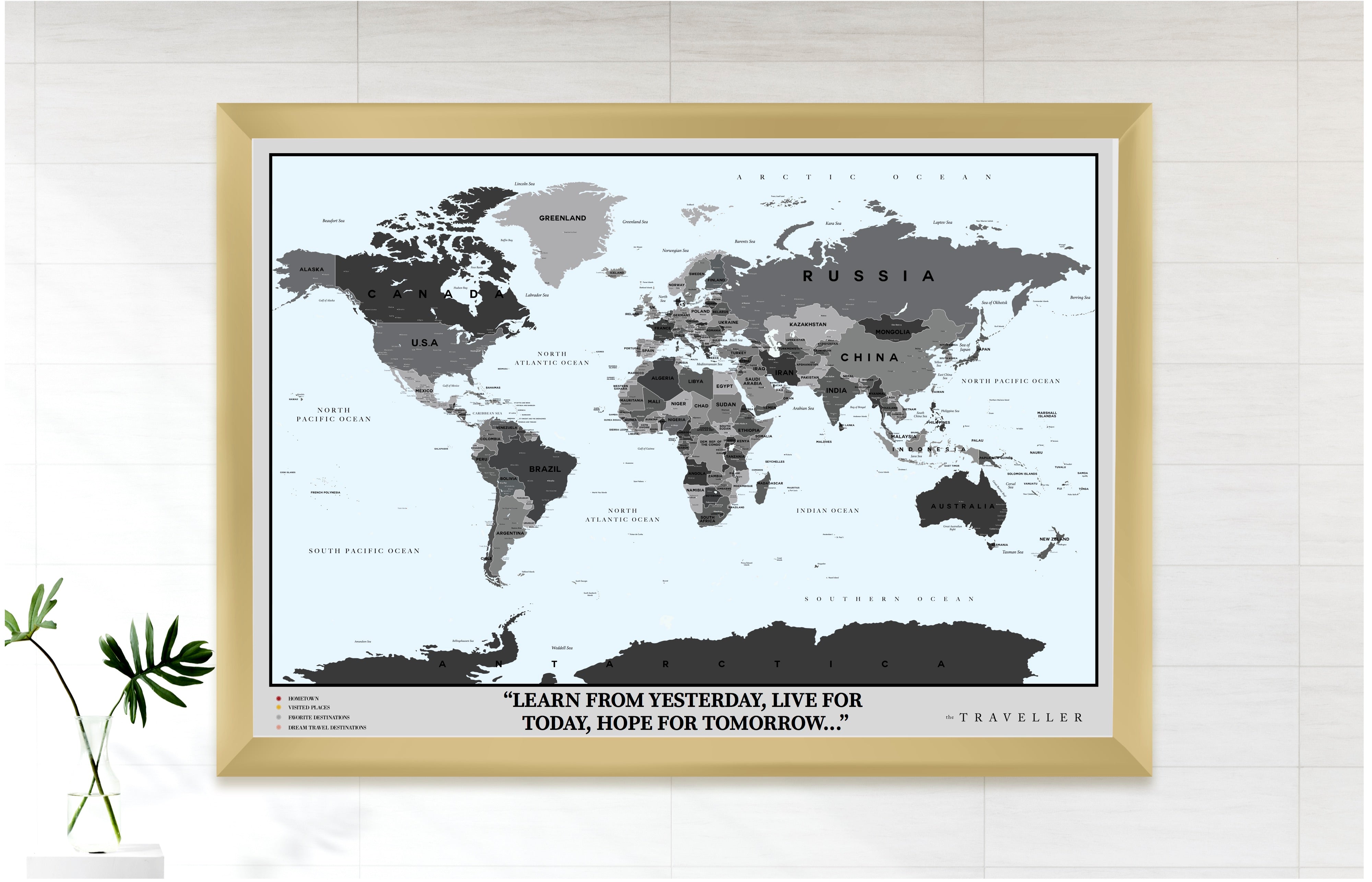 Mapa del mundo (90x63cm)