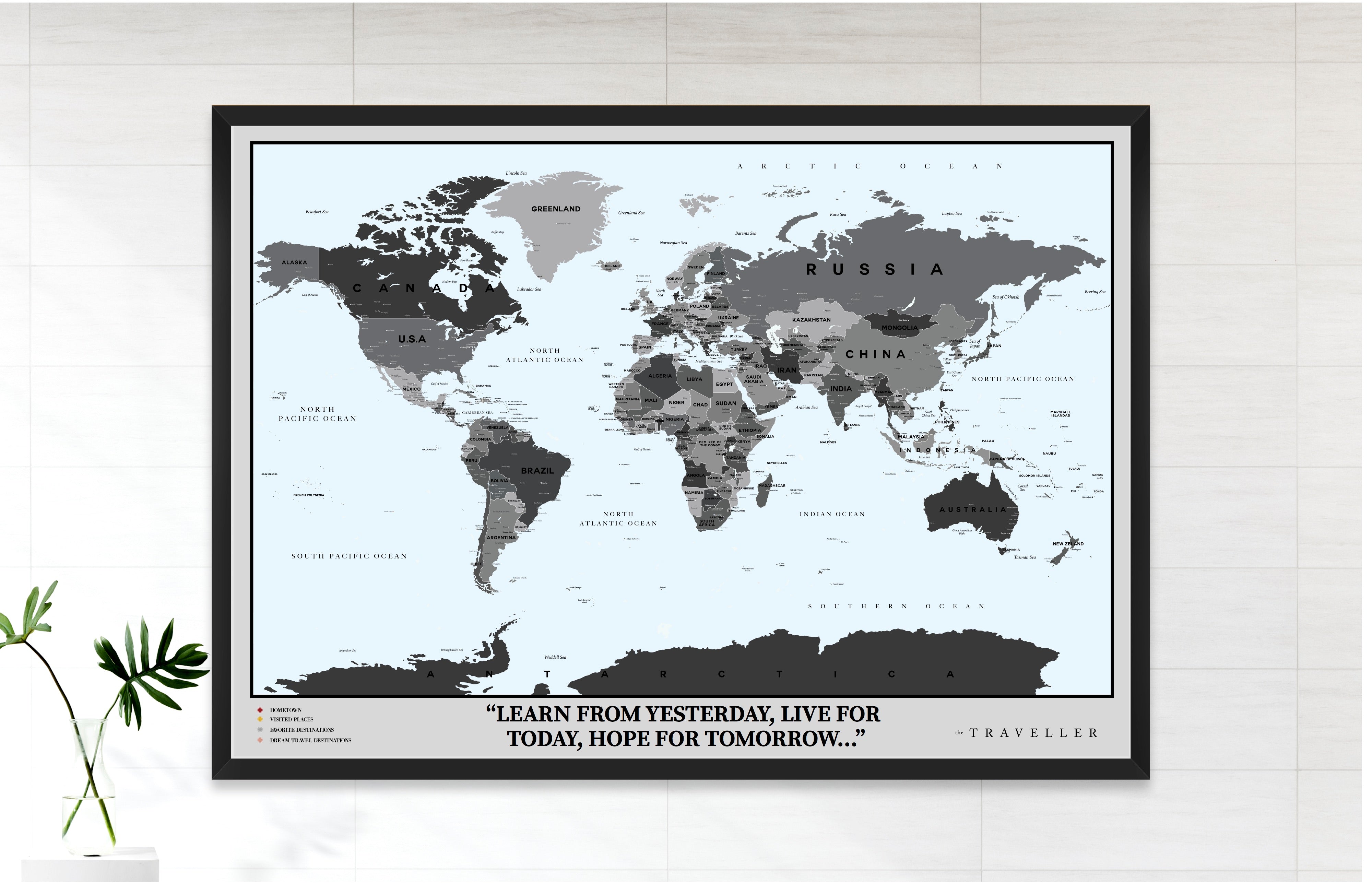 Mapa del mundo (90x63cm)
