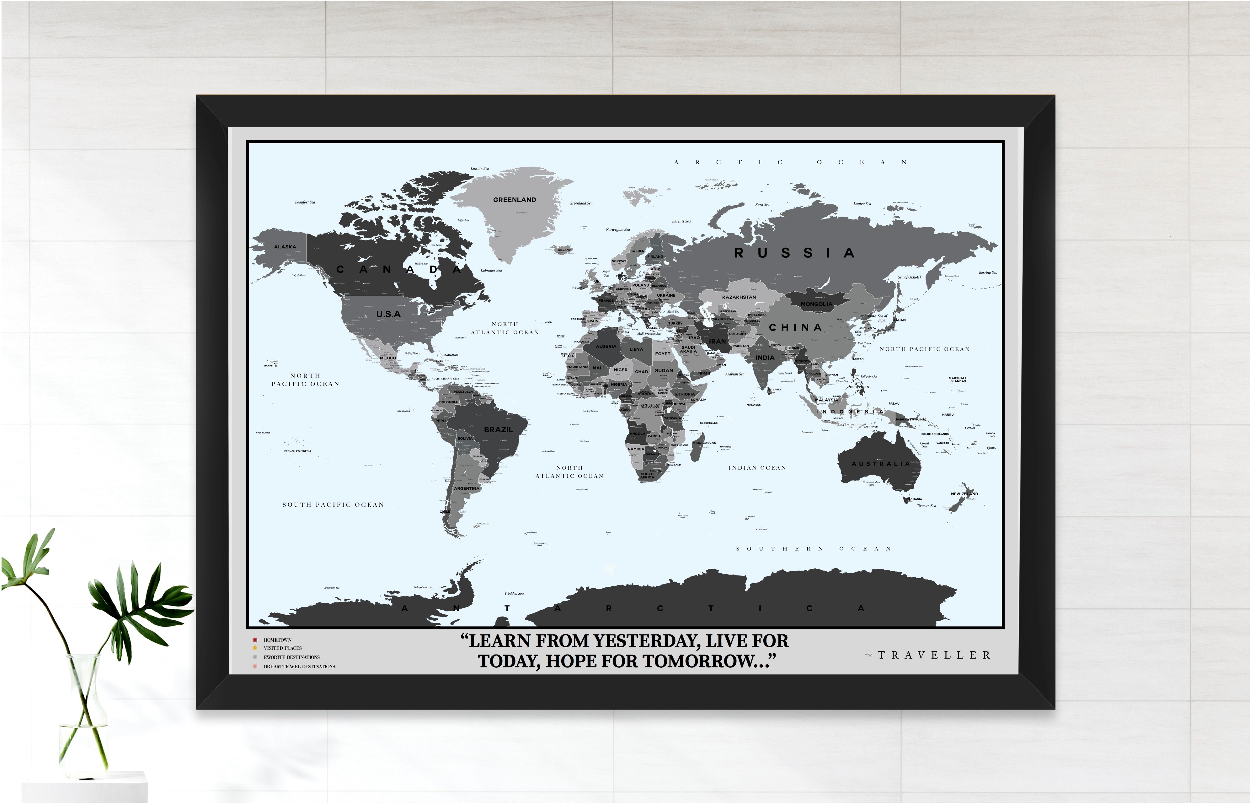 Mapa del mundo (90x63cm)