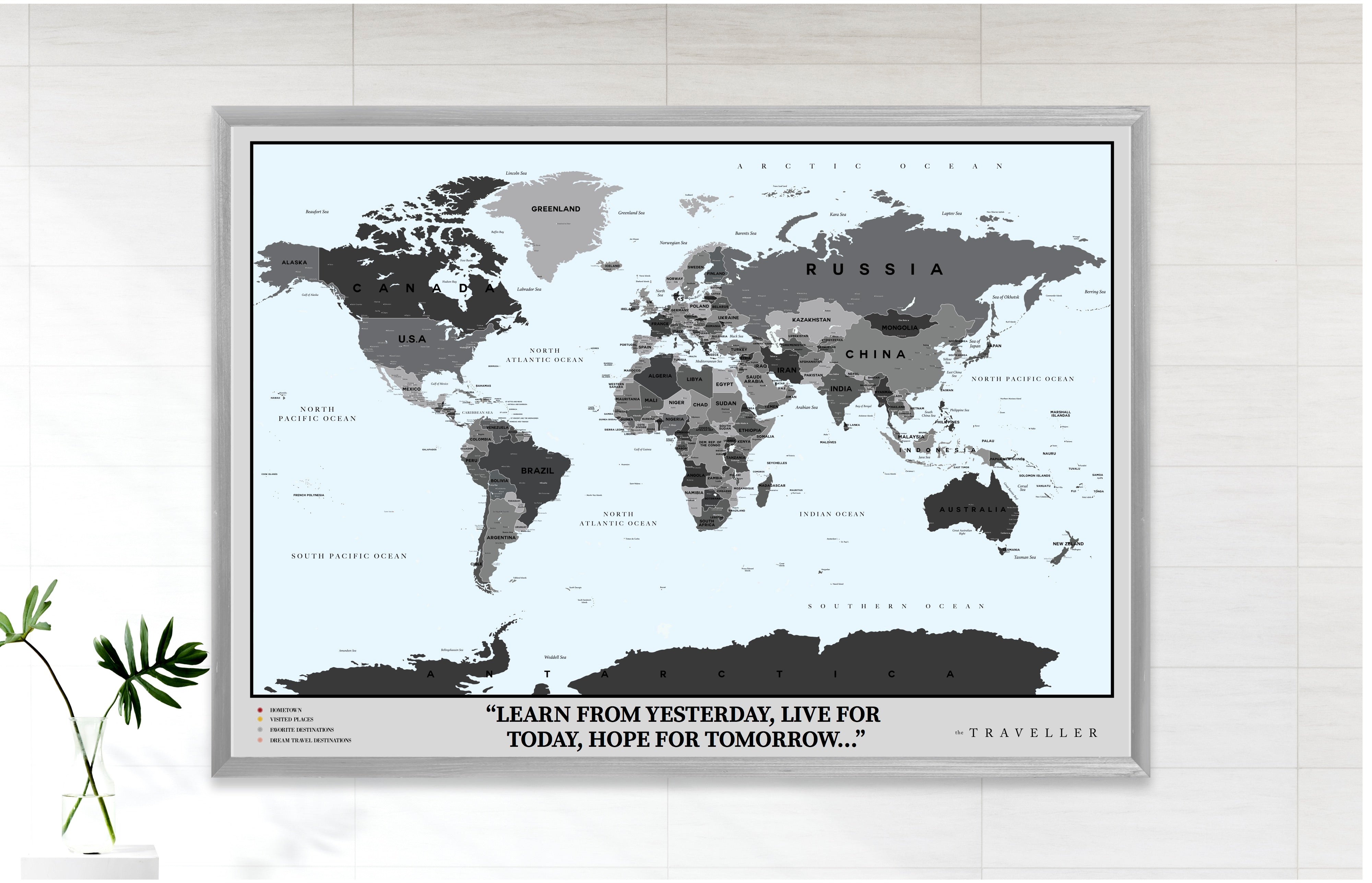 Mapa del mundo (90x63cm)