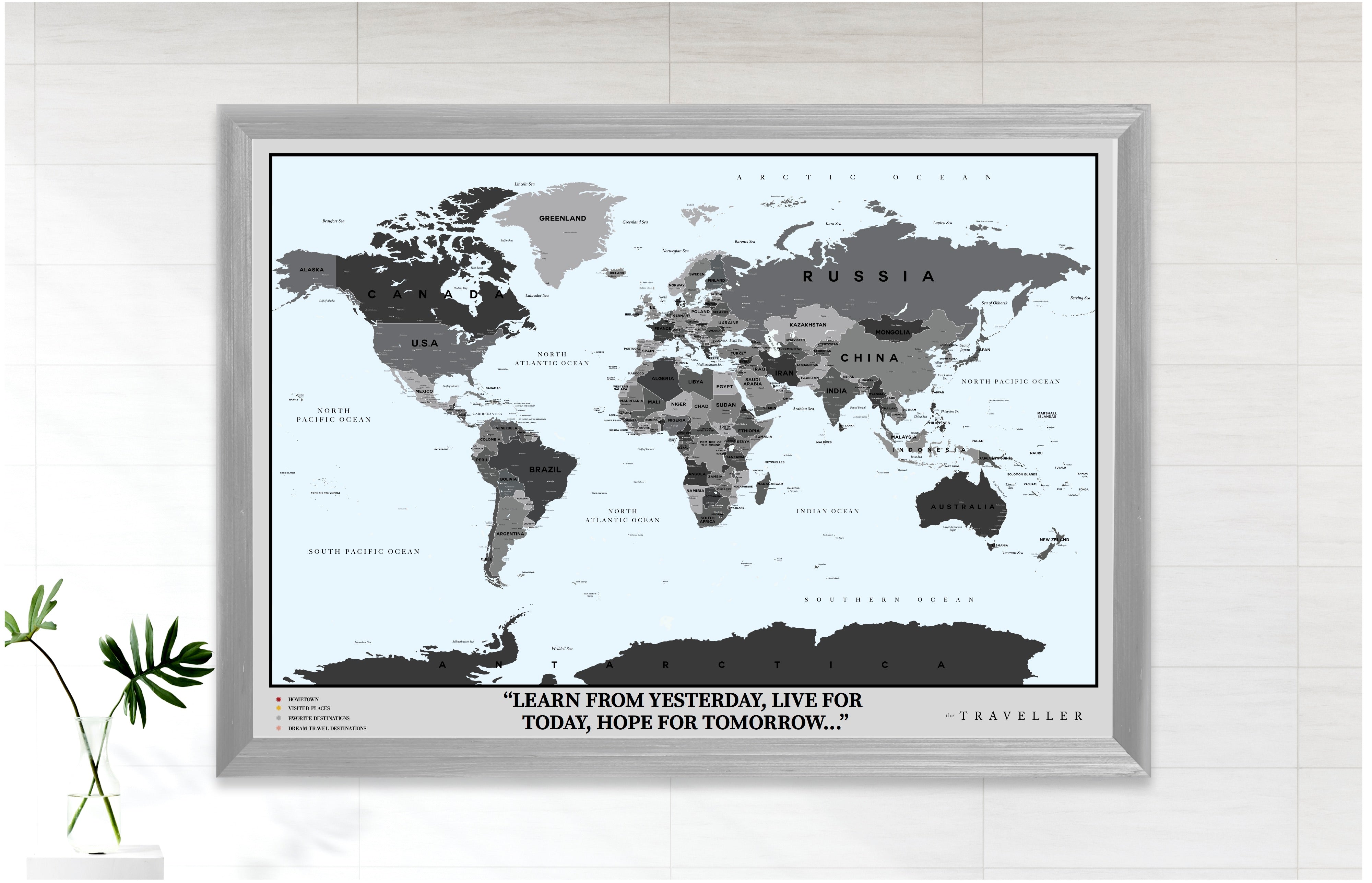 Mapa del mundo (90x63cm)